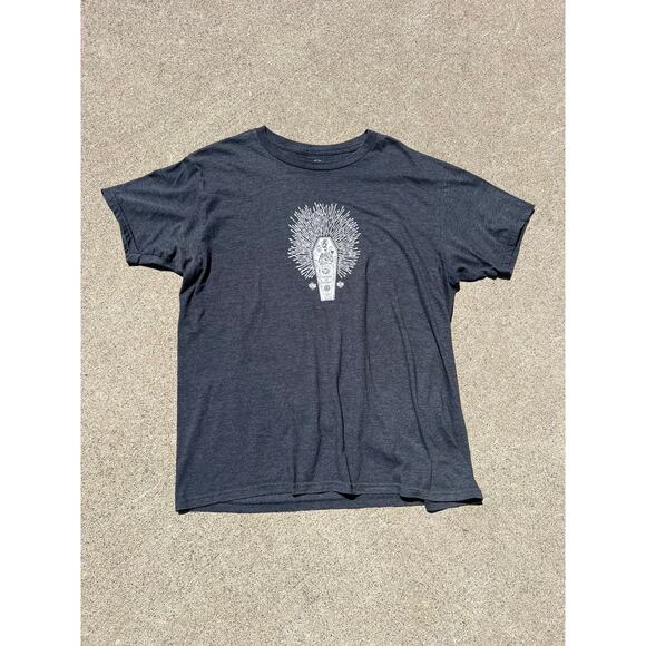 Element Top Men Size Large Gray Printed Graphic Short Sleeve Tee Shirt Skater - Picture 1 of 5